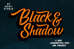 Black Shadow: A Handwritten Font That Feels Like It’s Been Around the Block