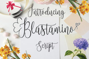 Blastamino: A Handwritten Font That Brings Romantic Charm to Real-World Design Projects