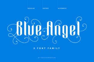 Blue Angel: Where Blackletter Tradition Meets Contemporary Design Courage