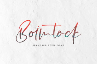 Boimtock: A Light, Authentic Handwritten Font
