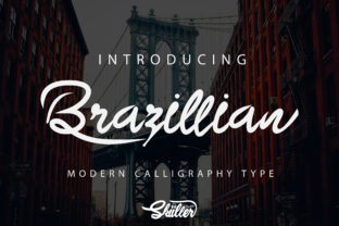 Brazilian: The Elegant Modern Calligraphy Font That Brings Handwritten Sophistication to Digital Design