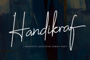 Handikraf: A Signature-Style Script Font That Feels Human