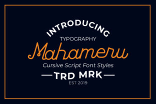 Mahameru: A Handwritten Font That Feels Like a Real Person Wrote It