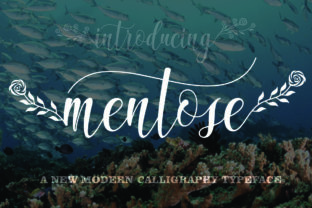 Mentose: A Playful, Botanical Handwritten Font