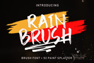 Rain Brush: A Bold Script Font That Brings Urban Energy to Your Designs