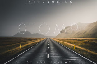 Stomp: A Sleek Geometrical Font for Modern Design